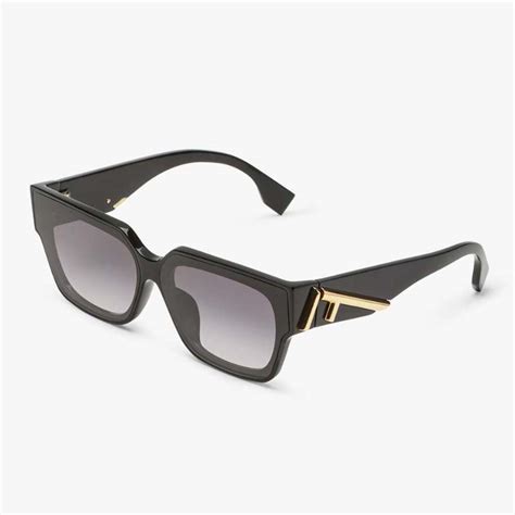 fendi first black acetate sunglasses